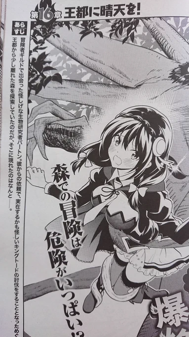 本日(7月27日)発売のコミックアライブ9月号、続爆焔第16話が載ってます。王都に晴天を!また、ゲーマーズ購入特典に一枚描かせていただきました!よろしくお願いします! 
