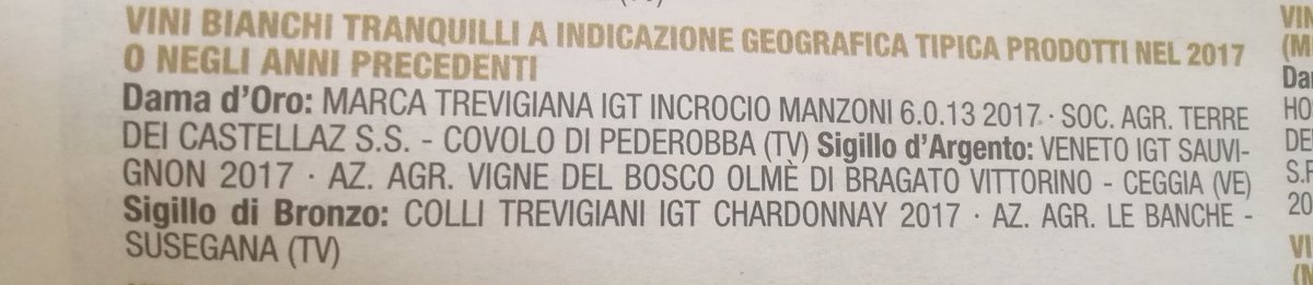 Dama d'Oro INCROCIO MANZONI 6.0.13 #Enoconegliano 2019
#winner #GOLD #vinileterre #INCROCIO MANZONI #whitewine