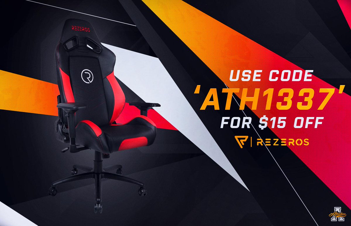 AthleticoES's tweet photo. There are only 2 days left of the @RezerosStore EOFYS!

You can grab yourself a new gaming chair at up to 30% off. Plus - if you use the code "ATH1337" you can take another $15 off your order!

Shop now: 
🛒 https://t.co/9x0g1DhDMB

#ATHWIN | #ReadyYourself https://t.co/wfZo0nOZLU