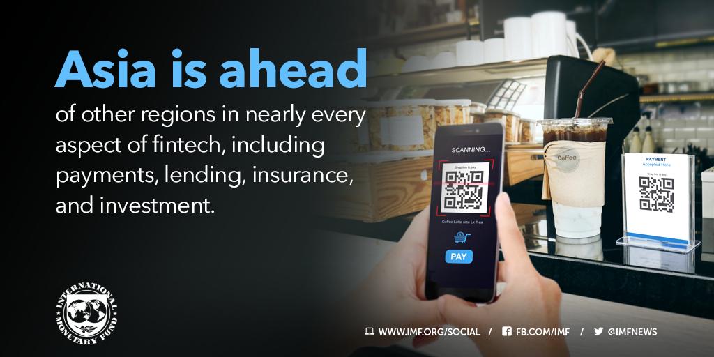 IMFNews's tweet photo. In Asia, #fintech use has expanded beyond payments to include lending, insurance, and investment. https://t.co/jfRFpmg8iu #BaliFintech https://t.co/T0mrriwA8O