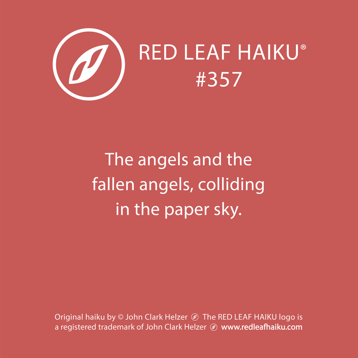 redleafhaiku's tweet photo. The angels and the 
fallen angels, colliding 
in the paper sky. 
🍁 Red Leaf Haiku by © John Clark Helzer 
#redleafhaiku #haiku #poetry #poem #angels #paper #sky https://t.co/8kpY7ztBat