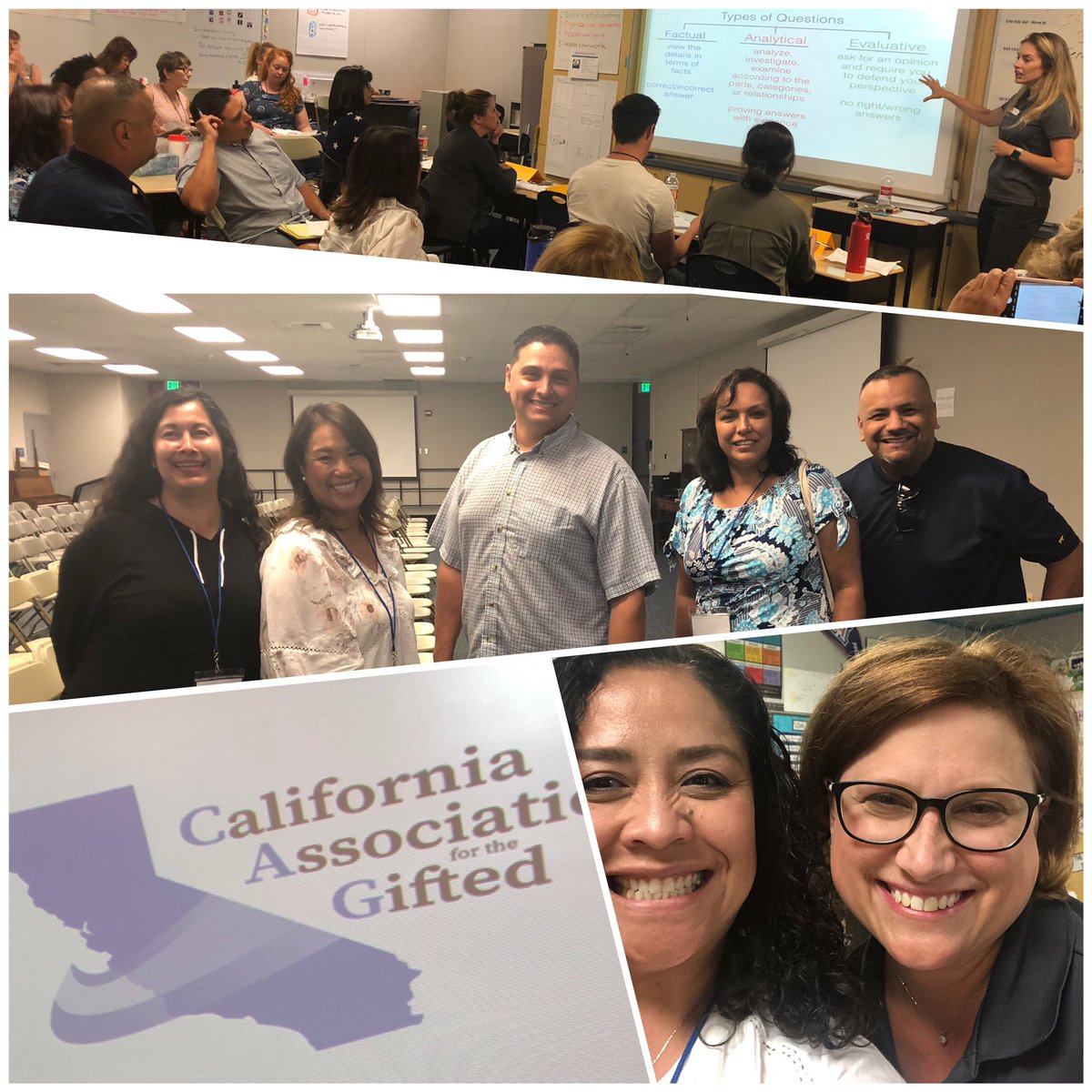 smontanez05's tweet photo. Just spent 3 wonderful days of learning at the #cagifted Summer Institute with our GATE certified teachers. #everyonehasagiftandtalent #fresnounified #cipl https://t.co/iIKB1JDlF1