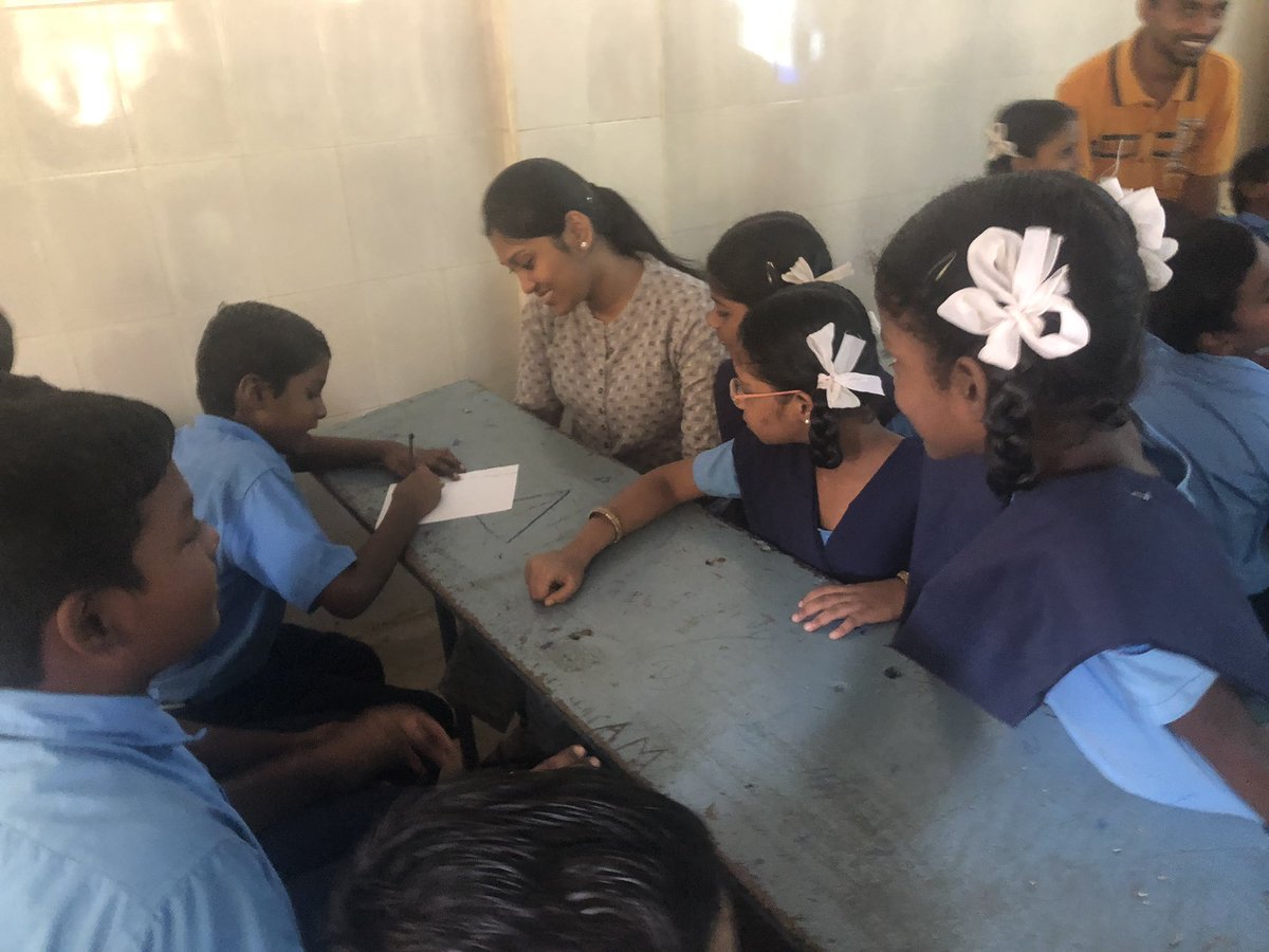 Volunteers KickStarting the pilots @SocGen_India Model School Program at General Cariappa School in Chennai. #SparkSocialChange <a href="/SowmyaSuryan/">Sowmya Suryanarayanan</a> <a href="/DanielH10336492/">Daniel Hernandez</a> <a href="/ms_magesh13/">Magesh Sambasivan</a> <a href="/AlvaSapna/">Sapna Alva Tariyal</a> @TIDEBANGALORE1 <a href="/dhiru_singh50/">Dharmendra Singh</a> <a href="/KarimBaig14/">Karim Baig</a> #SparkSocialChange #CCTime #CSR