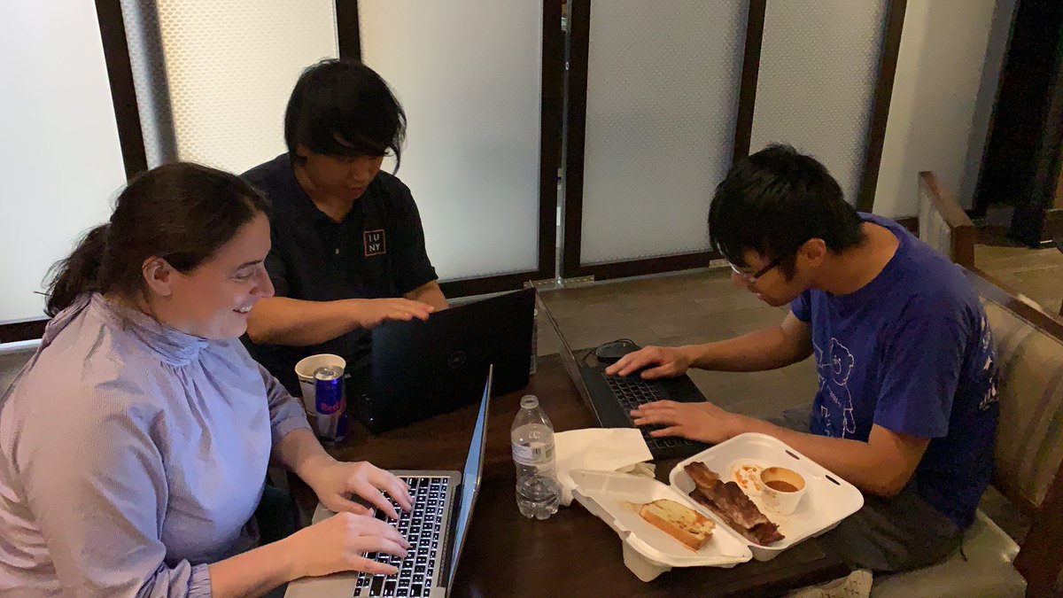 #nosleeptonola it’s our last night before #qualifying #pitches and team #pitchperfectnow is working on our pitch and #demo for when we arrive in #NOLA <a href="/TheStartupBus/">StartupBus</a> <a href="/StartupBusNYC/">StartupBus New York</a> <a href="/StartupBusOhio/">StartupBus Northeast Ohio</a> <a href="/PitchPerfectNow/">PitchPerfect</a> #StartupBus #StartupBus2019