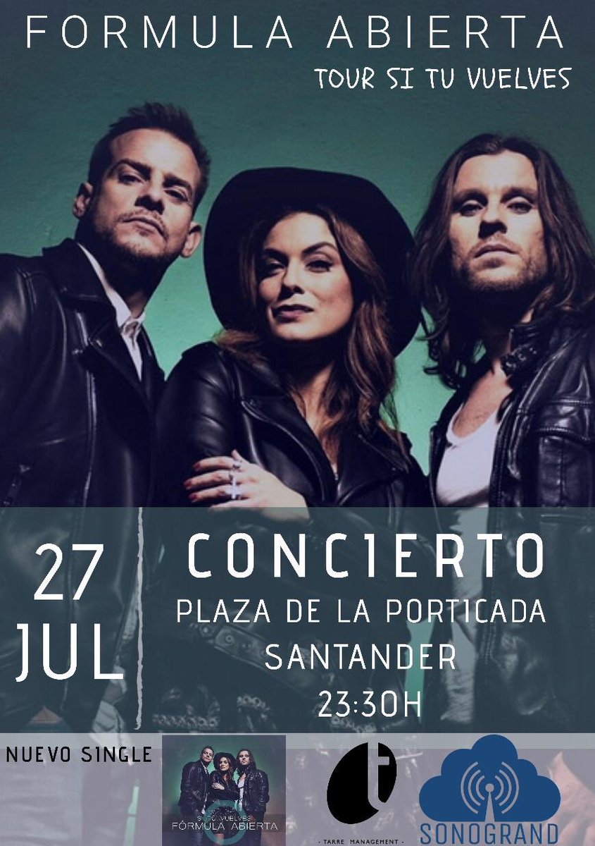 Esta noche, @formula_abierta pisa el escenario de La Plaza de la Porticada de Santander!! ⠀⠀⠀⠀⠀⠀⠀⠀⠀
Una auténtica fiesta!!
