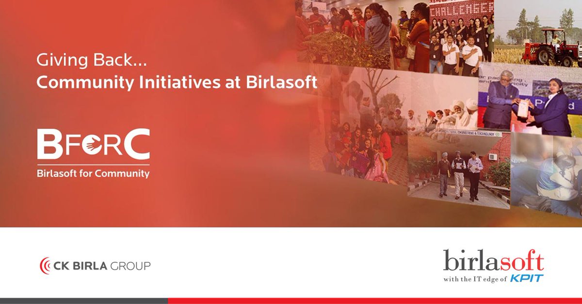 birlasoft's tweet photo. Birlasoft's #CommunityInitiatives projects aim to provide "Sustainable livelihood" to the society we live in. To achieve this goal, Birlasoft is working on innovative projects on #environment, #childeducation and #health, and #womenempowerment. https://t.co/SI2HtLmNyN #BForC https://t.co/0Q0s8ZISJL