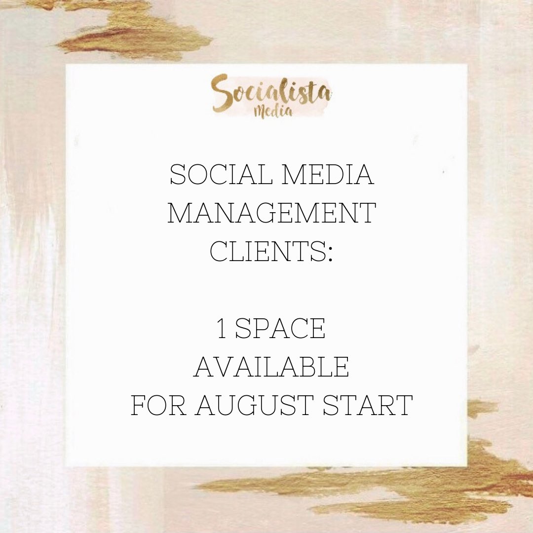 Do you want to start reaching your full sales potential?
Would you like your posts &amp; stories all done for you?
🙋🏻‍♀️🙋🏼‍♀️🙋🏽‍♀️🙋🏾‍♀️
We have 1 space left for social media management to start in August 🤩
All packages &amp; prices available on:
socialistamedia.co.uk/social-media-m…