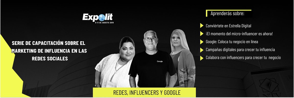 ExpolitOficial's tweet photo. 🚨 SORPRESA 🚨 ¿Quieres convertirte en una estrella digital? En «Capacitación sobre el Marketing de Influencia» aprenderás nuevas estrategias con grandes personalidades de influencia como @jflores111 @vicentepimienta @domenicamena Corre a inscribirte en https://t.co/6fQ7YGNYL9 https://t.co/03ulCnfrxi
