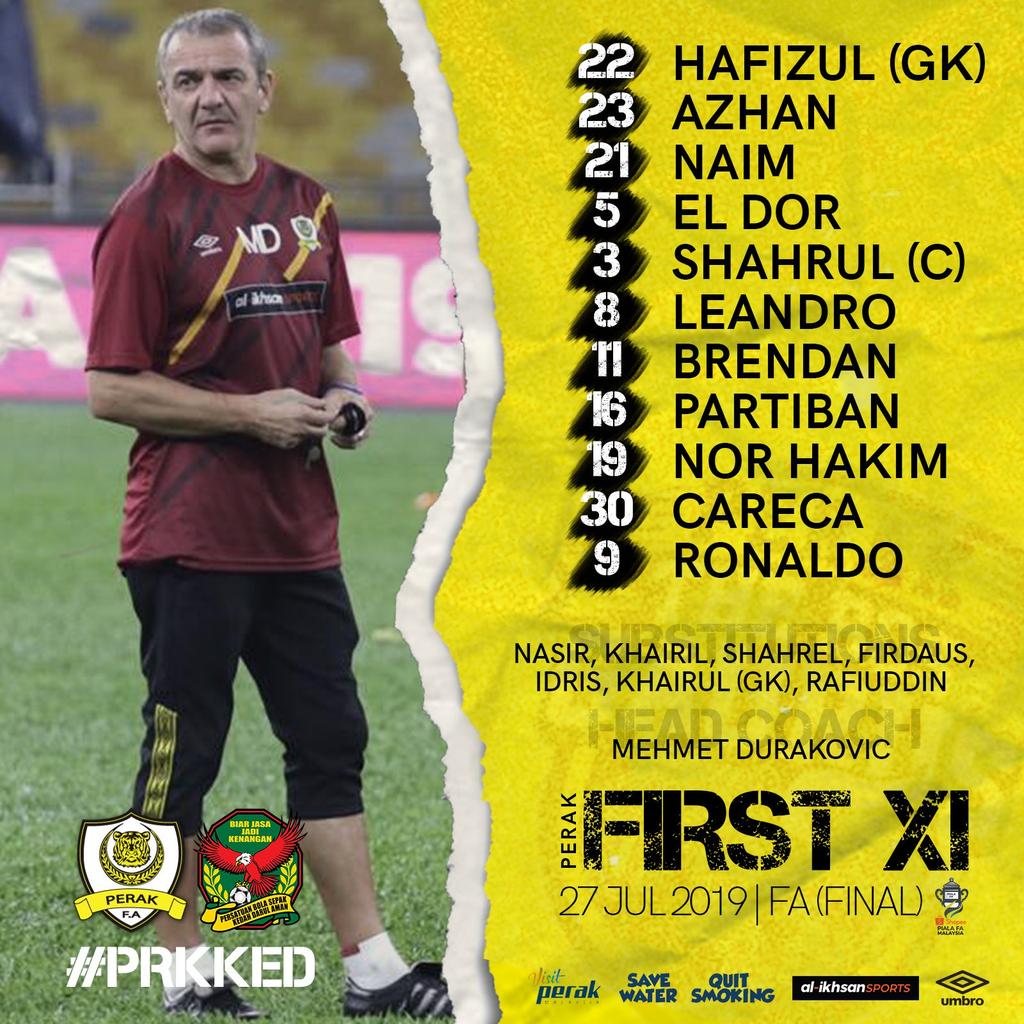 PerakFA's tweet photo. #ShopeePialaFA2019 #Final #PRKvKED #PerakTBG #TheBosGaurus https://t.co/sRl3ElFXNd