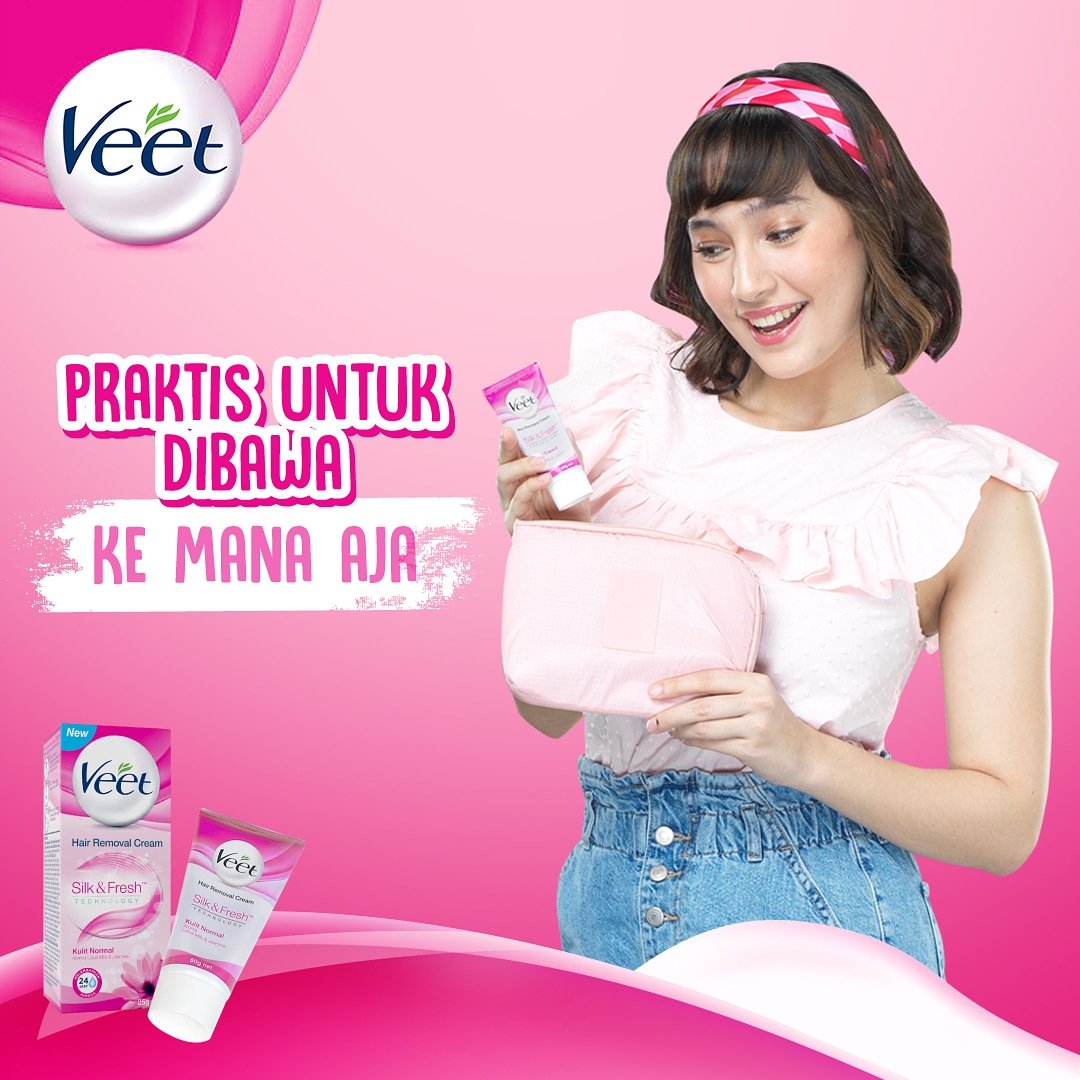 Kemasan Veet praktis lho buat dibawa ke mana aja, apalagi saat liburan.

Jadi ke mana pun kamu pergi, selalu sedia Veet untuk kulit mulus tanpa bulu!