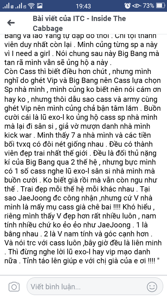 3381lapstokhk's tweet photo. Ăn nói sao cho người ta thấy là em cũng có được thầy cô dạy đi. Tao chẳng mong mày viết được đúng tên fandom nhà tao đâu vì câu từ mày thốt ra đã cho thấy sự m** d** của mày rồi.
P/s: nghĩ sao mà so các anh của bae với tiền bối TVXQ?
#MGMAVOTE #EXO @weareoneEXO https://t.co/XYKCN8nLTD