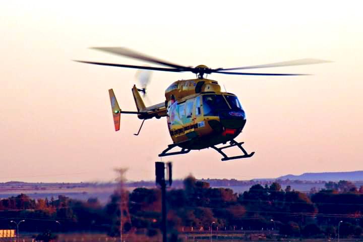 HALO 2 Trauma Team activated for the airlift of a maternity case from Trompsburg to a Bloemfontein specialist facility. Safe Flight! #makingadifference <a href="/fs_health/">Free State Health</a>