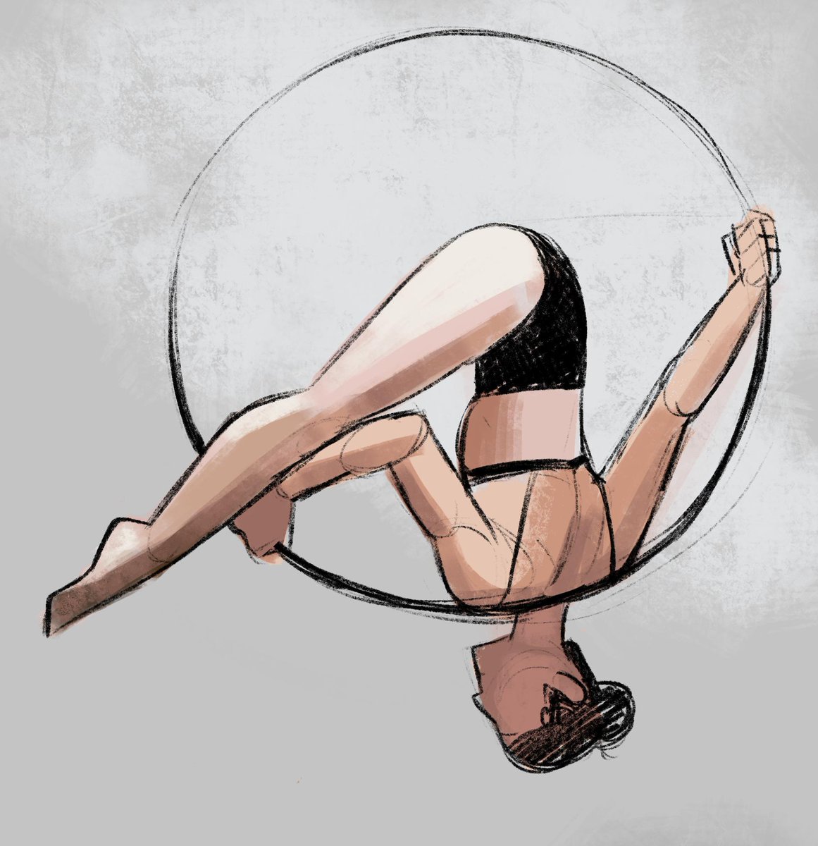 incaseyouart's tweet photo. Aerial hoop gesture sketches~ Ref used. #aerialhoop #lyra https://t.co/kde2qhZypM