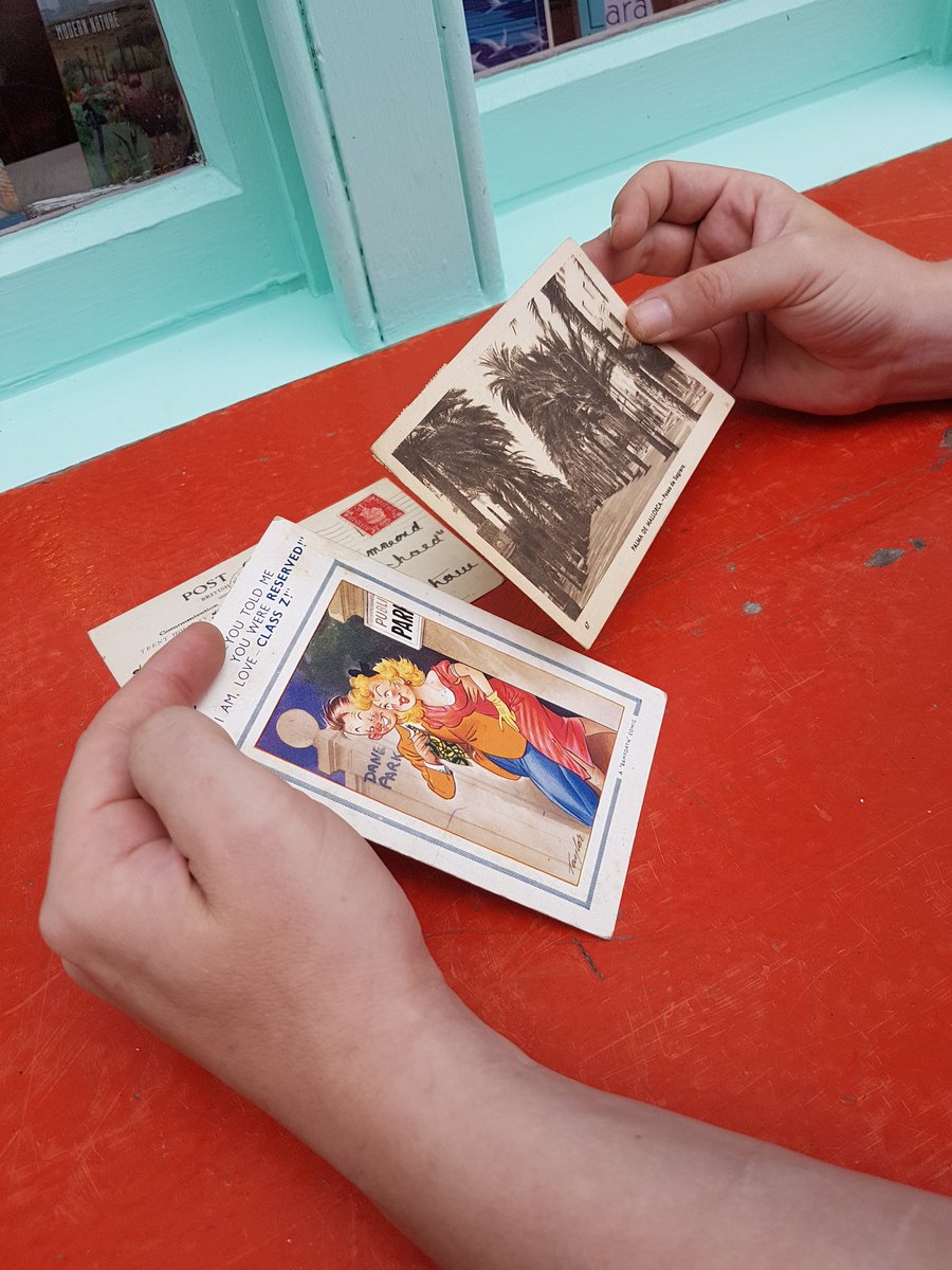 Reading, thinking, writing - all the good stuff. Getting the creative juices flowing this morning at the @MargateBookie with a postcard writing walk. From the meaning of life to activism to mental health, we went way beyond the candy floss...