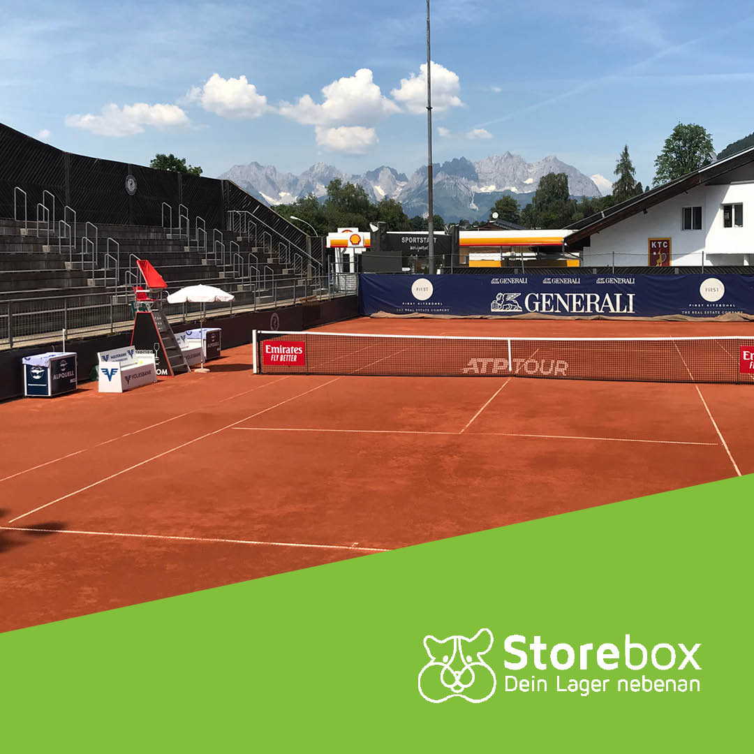 storebox_dach's tweet photo. Es ist angerichtet. Heute startet offiziell das Tennis-Turnier in Kitzbühel und auch unser Gewinnspiel - besucht uns in unserem Stand gegenüber VIP-Club und gewinnt Tickets! @generaliopen #kitzbühel #storebox #gewinnspiel https://t.co/Sw2rD27BSH https://t.co/NprxWTaqGx