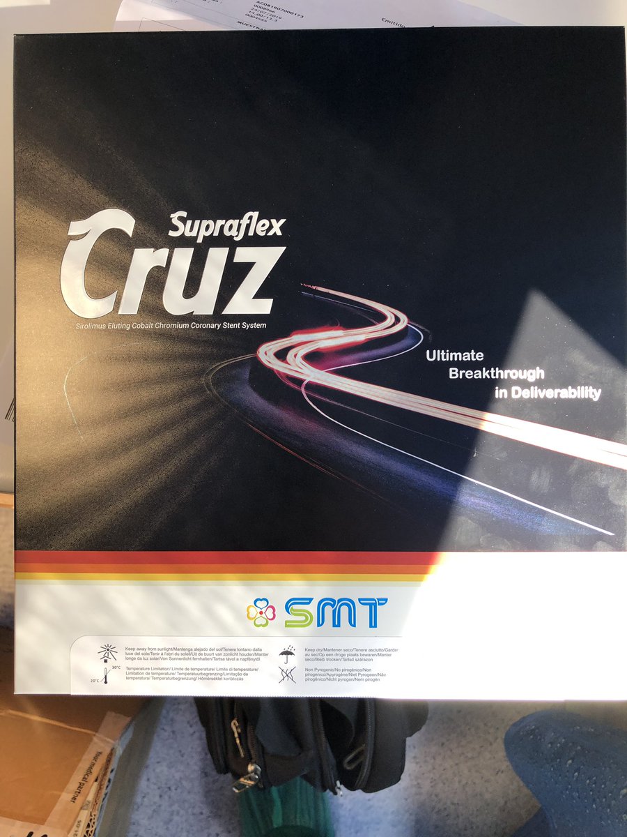 edusanz63's tweet photo. First #supraflex Cruz implanted in Madrid with Dr @AJuradoRoman and rest of team @Hemodin_LaPaz  and Antonia Bergas @SMTStents #SMT_IBERIA https://t.co/3ELC8HFY4l