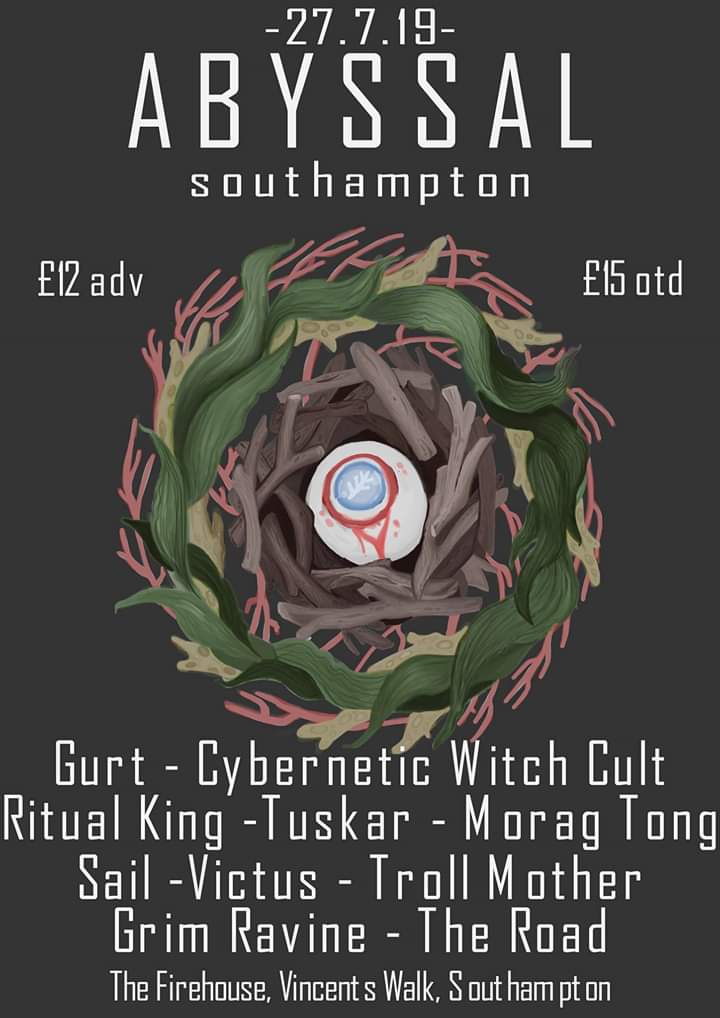 Today! Shits kicking off from 1.30 at the firehouse. With @GURTsludge @CyberWitchCult @thebandsail  Ritual King, Tuskar, Victus, Troll Mother, Grim Ravine, The Road

#Southampton #livemusic #gig #lineup #gigposter #gang #matesfest