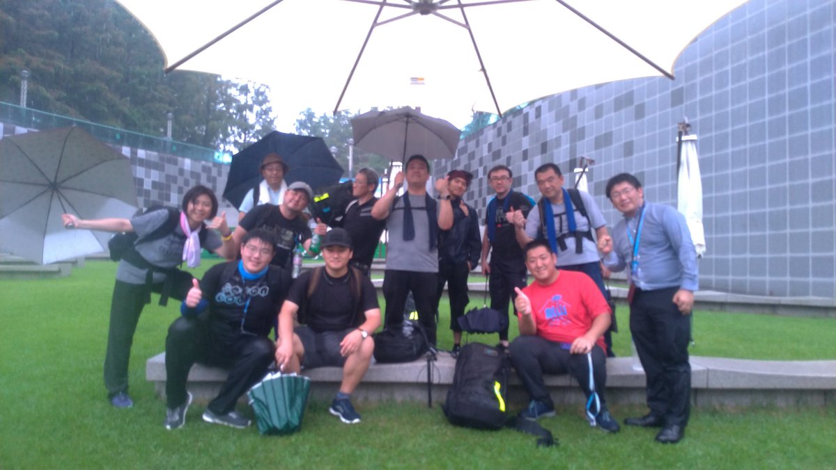 tam555ingress's tweet photo. Ruck the boxも無事に終了しました。最後は雨まみれに
#EmbeddedReporter
#IngressAnomaly
#RuckTheBox https://t.co/xTavte4eNn