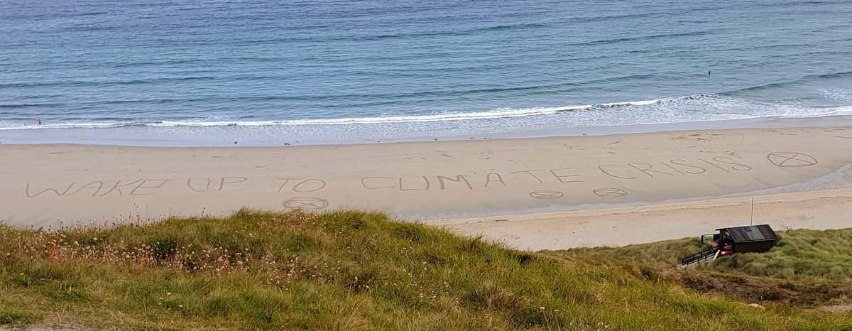 <a href="/ExtinctionR/">Extinction Rebellion Global</a> #wakeuptoclimatecrisis #sennenbeach
