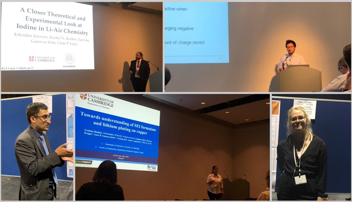GreyGroupCam's tweet photo. Our group members Svetlana, Anna, Rajesh, David, Erlendur and Yuning were at the @ECSorg #ECEE2019 conference in Glasgow this week. It's great to see them having fun and presenting their work! #battchat #nmrchat #conferencing https://t.co/vohMgbgL56