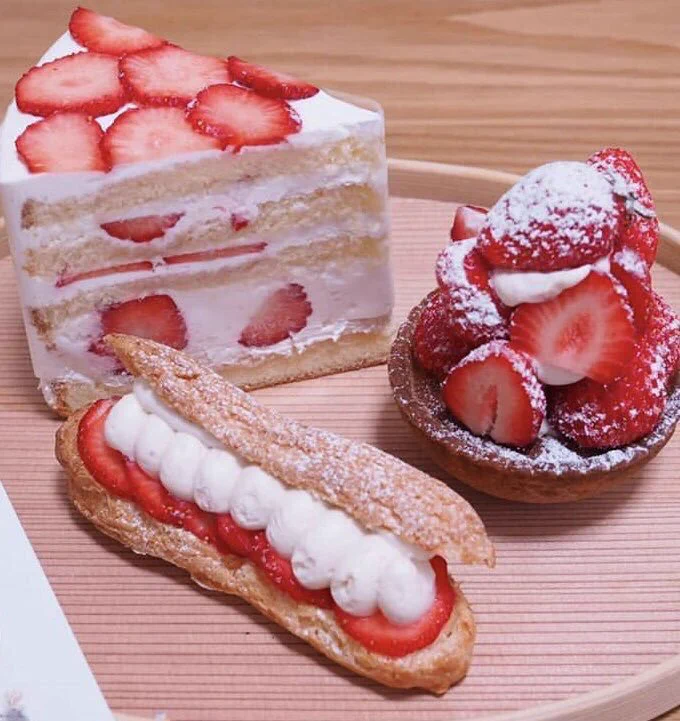 「Fukushima Sugar」苺だらけの「苺のショートケーキ」「苺のもりもりタルト」「苺のエクレア」たまらん！！
