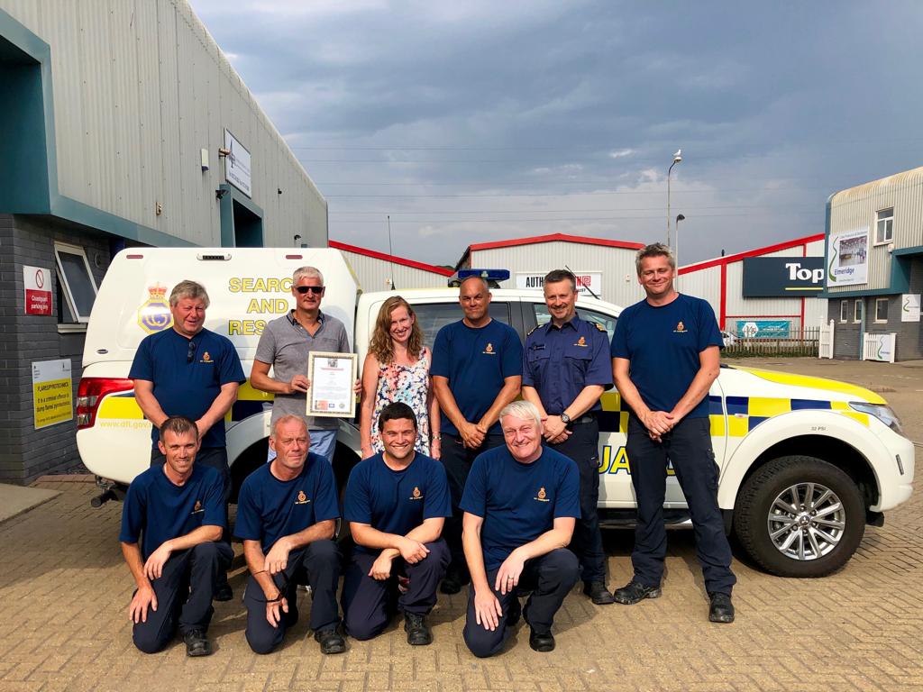 @NCGIncident Thank you guys for making us so welcome after what had been a sad day a positive end to the day. We hope the donations continue to support you all in the fantastic work you do. #Heroes #coastguard