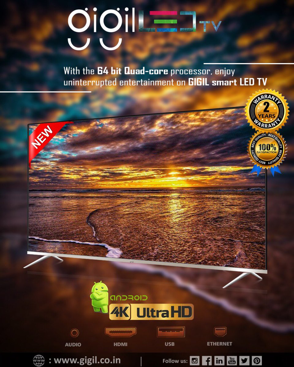 GigilLtd's tweet photo. BuY GIGIL SmaRt LED TV &amp; Enjoy Uninterrupted EntertainMenT &amp; Much MorE..!! #GIGIL
#GIGIL_Smart_LED_TV #LED_TV  #Quad_Core #Buy_Now https://t.co/S27sYwGcJL