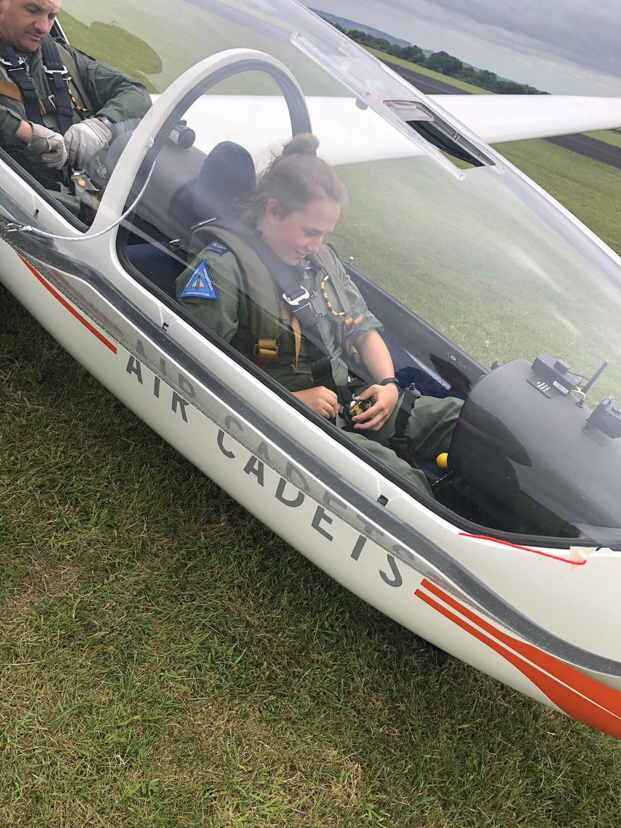 Cadet Warrant Officer Breddy, 2419 (Quedgeley) Squadron, has been lucky enough to be selected for a Gliding Scholarship to gain her Silver Gliding Wings.  Well done on being selected and good luck on the course!