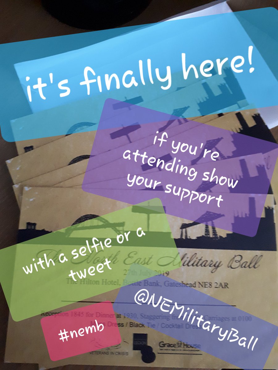ObjectiveH_UK's tweet photo. @NEMilitaryBall - @ObjectiveH_UK 
It's finally here! The hottest tickets in town! A Black Tie Charity Ball supporting 3 outstanding charities; @VICSunderland @PoppyLegion @GraceHouse10 
🥂🍾Let get this party started!🍾🥂
#nemb 
Don't forget to share your selfies @NEMilitaryBall https://t.co/1txEeFITSs