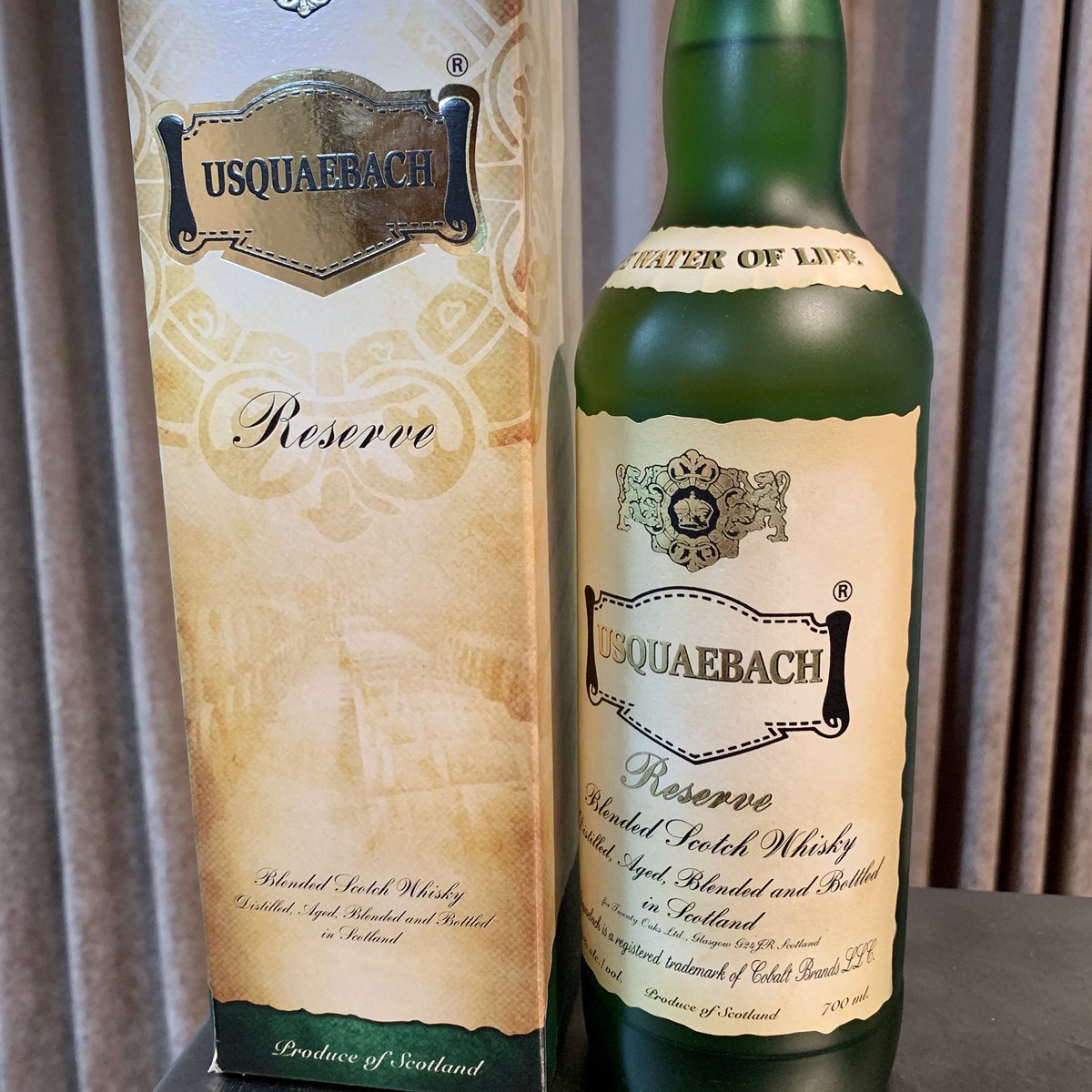 akkeeya's tweet image. クレジットカードのポイントはまたまたウイスキー🥃に化けていく。
The water of life - #Usquaebach Reserve