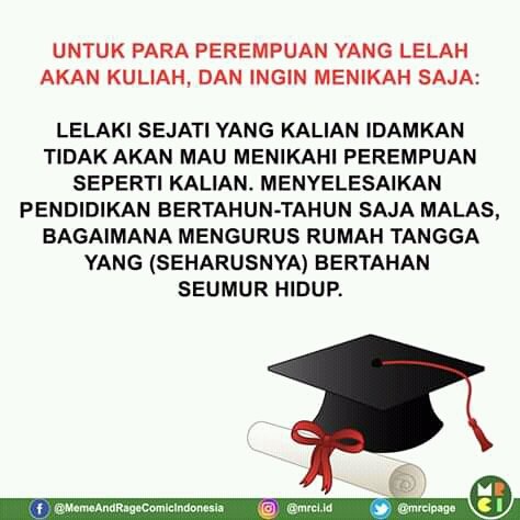qomareeyyah's tweet image. Buat yg #PengenNikah gara2 banyak tugas kuliah 😁