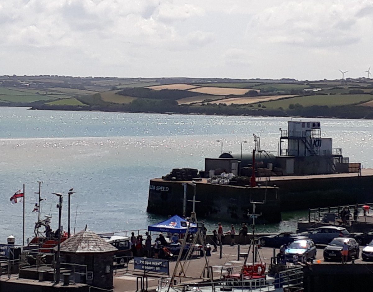 QuayArtPadstow's tweet photo. Its Harbour Day for Padstow Lifeboat today. Pop down to see the lifeboat and meet the crew ! #PadstowHarbour #RNLI #TheyNeedYourSupport https://t.co/hGSCv7293j