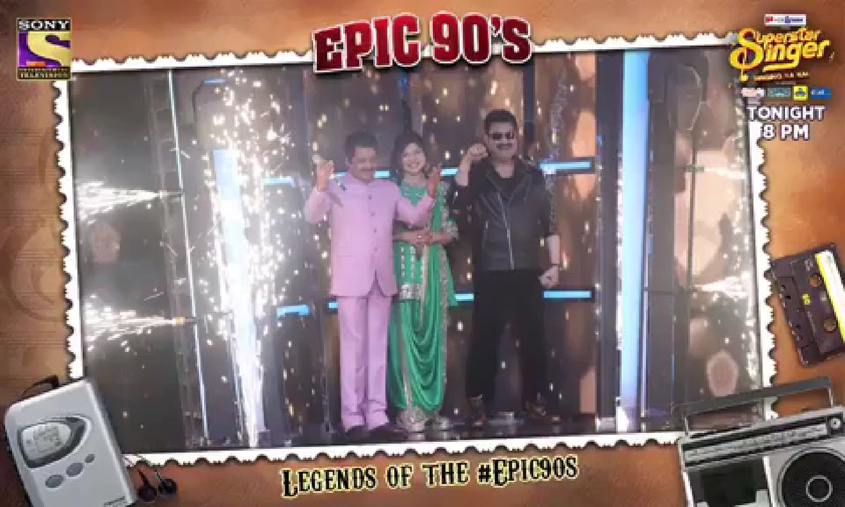 melodiouslane's tweet photo. Don't miss tonight's 90s special episode of Superstar Singer - Singing Ka Kal 🎤🎶🎵💚
#AlkaYagnik #Bollywood #MelodyLaneWithAlkaYagnik #SuperstarSinger2019 #SuperstarSinger #HimeshReshammiya #JavedAli #KumarSanu #UditNarayan https://t.co/rjhqW8gYBF