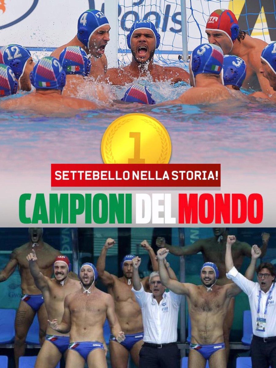 Straordinari ragazzi! 
Col #Settebello italiano ancora primi al mondo! 🇮🇹 #campionidelmondo #Gwangju2019