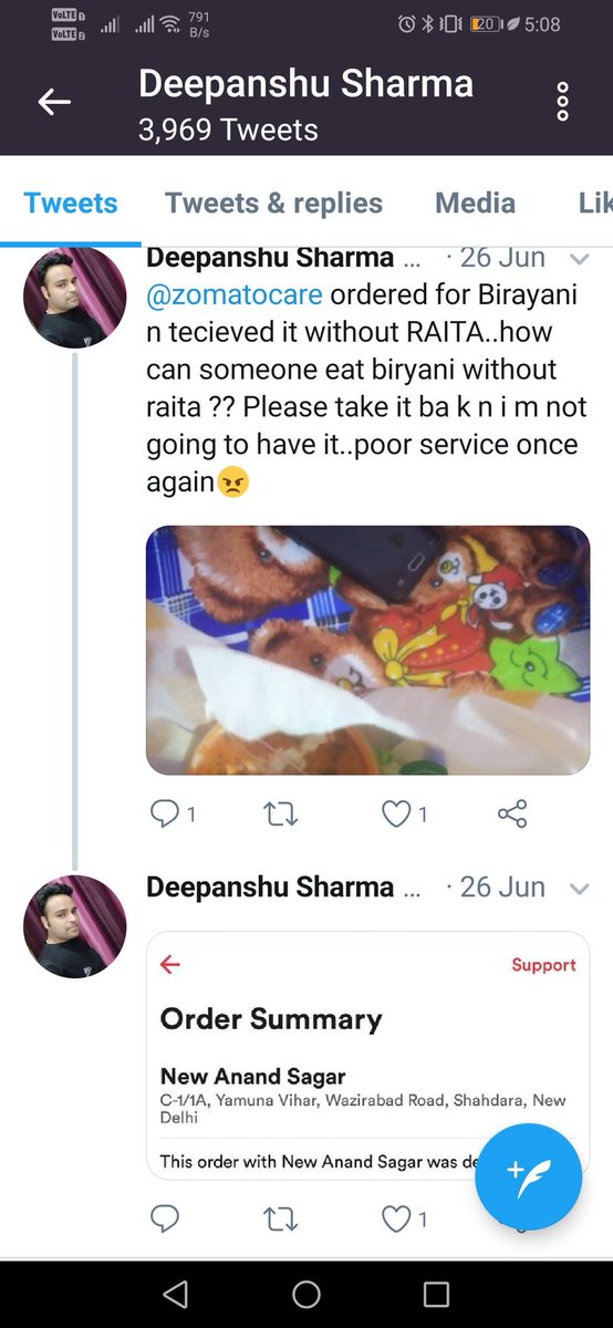 @Deepans99709262 @SassyPenguin69 @dtptraffic @nitin_gadkari @DelhiPolice These are the silly things what about you are twiting about your late order on zometo. Even tha guy who was delivering was got a road accident just because of the things you are calling 'Silly' may be the other person also wasn't following trafic rules..