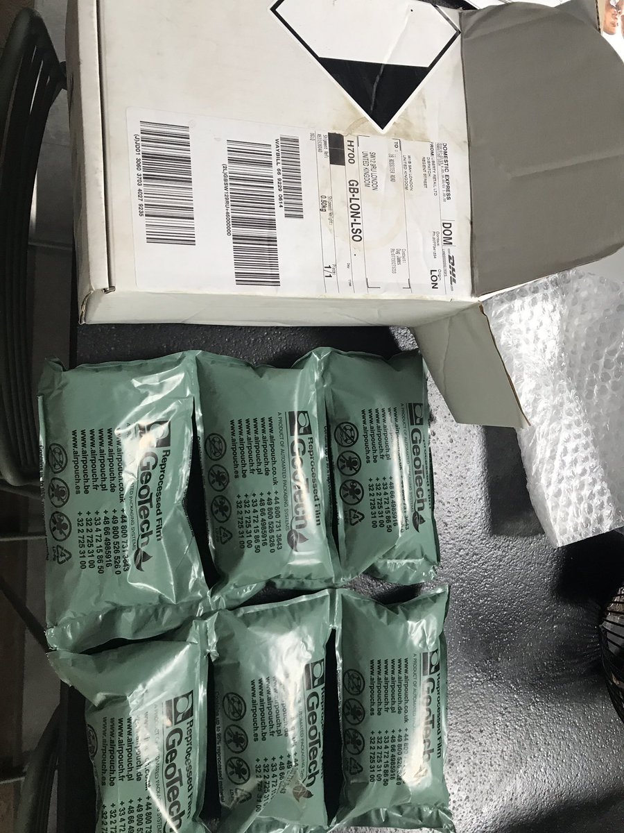 cheryl_would's tweet photo. #libertylondon unimpressed by the amount of packaging used to send a tiny bottle! Won’t be ordering online again @LibertyLondon #ClimateEmergency #PlasticWaste https://t.co/aK7yHaPLl7