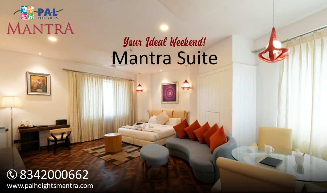 Enjoy your ideal weekend at #PalHeightsMantra by enjoying the luxury amenities and mind blowing view at Mantra Suite.
Visit Today!

#suiteroom#grandrooms #royalroom #incrediblehotel #roomview #hospitality #restaurants #multicuisine #food
