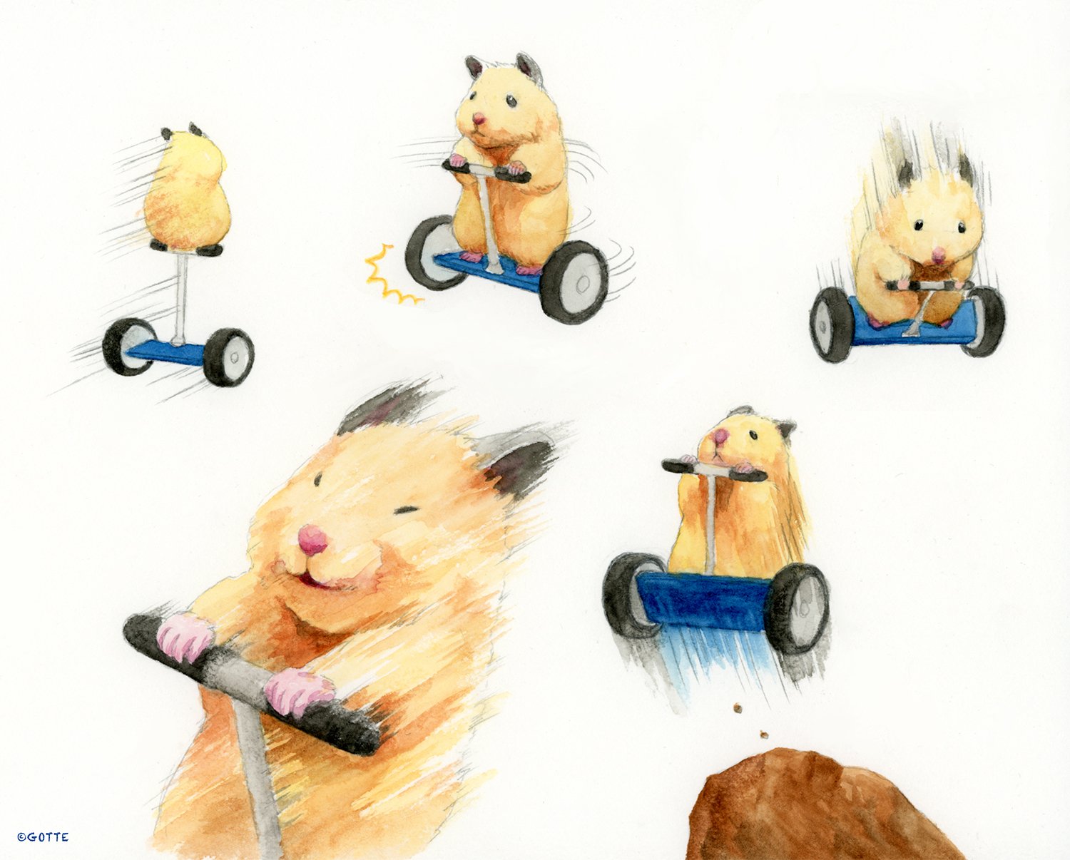 Gotte Hamsterpainter ハムスターとセグウェイ