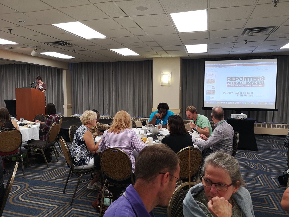 lizabohlmann's tweet image. Less than 10% of the countries in the world does not enjoy full press freedom or journalism without fear. The USA is NOT included in this free press realm. Mexico is the currently the deadliest country for journos. #IFAJ2019 @AgriWritersSA #Agmediasummit #ReportersWithoutBorders