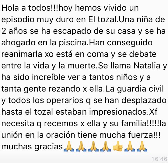 EsPsicologo's tweet photo. RT rezar por este ángel. Que la Virgen de @torreciudad_org  interceda por su pronta recuperación #Milagro https://t.co/UOK2M3tmxI