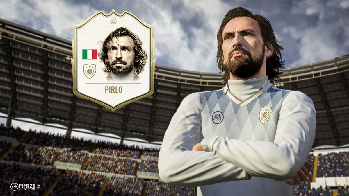 EASPORTSFC's tweet photo. Maestro, L’Architetto, Il Metronomo, Il Professore, Mozart 🙌🙌🙌

@Pirlo_official will be an ICON in #FUT20. Full feature reveal on 31.7 https://t.co/Ggv30JuZde