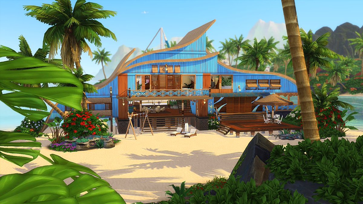 CayreesW's tweet photo. WELCOME to ☀️🌊🌊 The Big Wave 🌊🌊☀️#TS4IslandLiving luxury vacation house! stay & enjoy! 😊
hugs! #cayrees link: (link: https://t.co/DwBuwtInXa
#TheSims Gallery @TheSims #ShowUsYourBuilds @Maxis_Match_CC @SimsCreatorsCom @SimGuruHouts @SimGuruKuxiku https://t.co/ss9OoDziiT