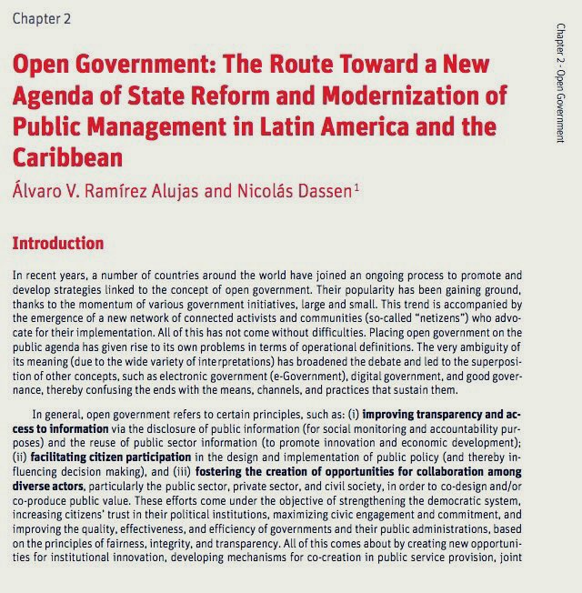 redmatriz's tweet photo. #OpenGov Files! Open Government: The Route Toward a New Agenda of State Reform and Modernization of Public Management in Latin America and the Caribbean https://t.co/MUSdbRcl0f @GIGAPP @opengovpart #GobiernoAbierto #EstadoAbierto #ModernizaciónDelEstado #GobernandoElFuturo https://t.co/HtUQcLXA47