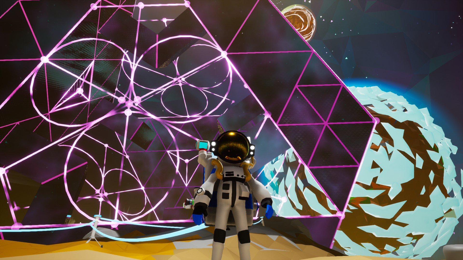 たまちゃ On Twitter Astroneer こちら日照時間の短さに苦労させられた惑星デソロのゲートウェイチャンバー 他のもみつけようと赤道を 混合物補給しながら進んで2つ目をみつけて起動させたんだけど そのままテザー伸ばしてったら拠点に帰り