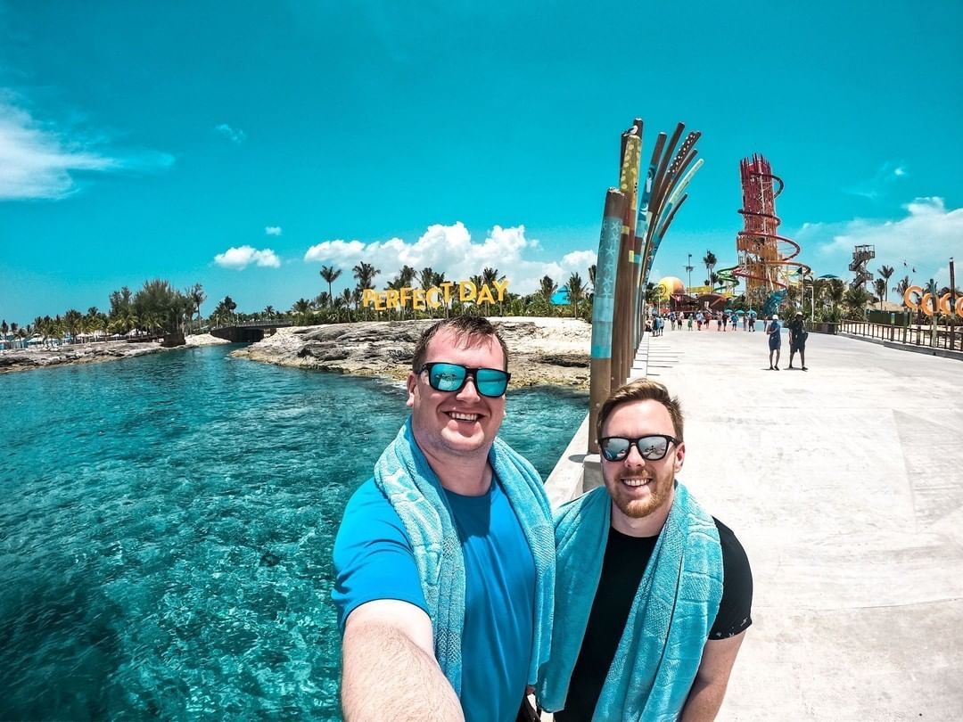 RDAdventures1's tweet photo. We had a #perfectdayatcococay โ
Thanks @RoyalCaribbean
โขโฃโ
#adventure #couple #lgbt #guys #love #picoftheday #gaycouple #boyfriend #gaytravel #travel #summer #lifestyle #gay #waterpark #sun #sunscreen #RoyalCaribbean #cruise #caribbean #vacation #notreadytoleave #dreamcruise https://t.co/ZfloqAX5Jl