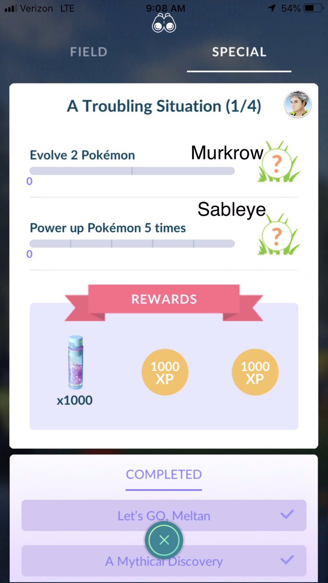 mypalalex's tweet image. If anyone hasn't done the Team Rocket research yet, it's 4 easy steps. And page 4 is all rewards, so it's really 3 easy steps. Encounters can be shiny, but are not guaranteed don't like eevee was in the Kickstart research. #TeamRocketEvent