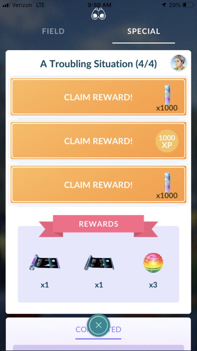 mypalalex's tweet image. If anyone hasn't done the Team Rocket research yet, it's 4 easy steps. And page 4 is all rewards, so it's really 3 easy steps. Encounters can be shiny, but are not guaranteed don't like eevee was in the Kickstart research. #TeamRocketEvent