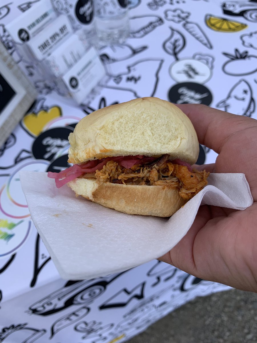 RocTheTaste's tweet photo. If you don’t take pics of your $1 food sample from #rocthetaste did you even it eat? (Pictured: @rollndeeproc @nenosft @originalgrainsters Island Wraps) #rochesterny #rochester https://t.co/rLlZUVOy4n