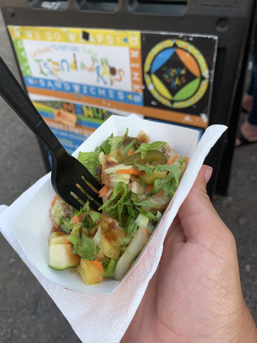 RocTheTaste's tweet photo. If you don’t take pics of your $1 food sample from #rocthetaste did you even it eat? (Pictured: @rollndeeproc @nenosft @originalgrainsters Island Wraps) #rochesterny #rochester https://t.co/rLlZUVOy4n
