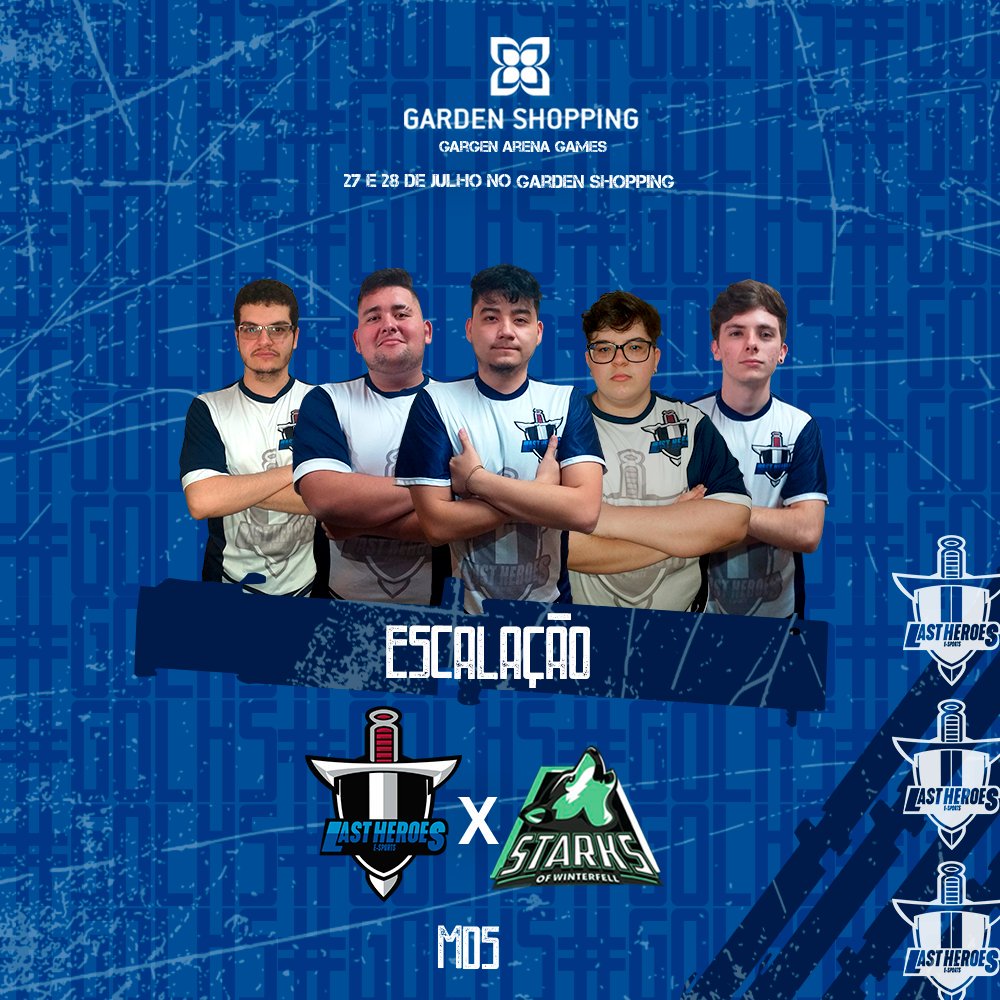 goLastHeroes's tweet photo. E o nosso primeiro confronto começa agora, confira nossa escalação pra essa primeira partida que promete ser emocionante, enfrentaremos a #StarksOfWinterfell.

Mandem energias positivas para nossos Heroes.

#goLHS #goHeroes https://t.co/sXbfsPoJ71